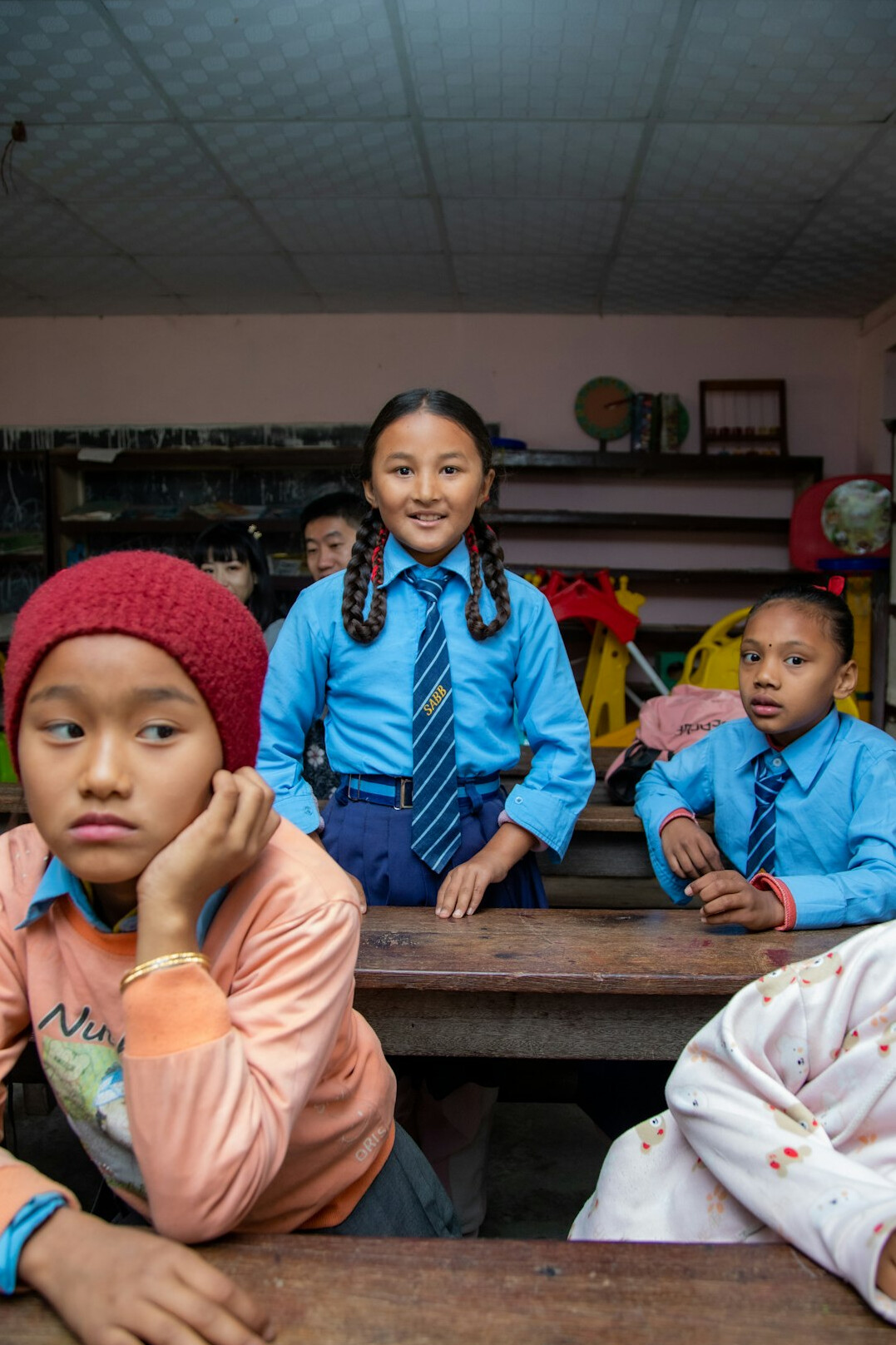 group of students in classroom