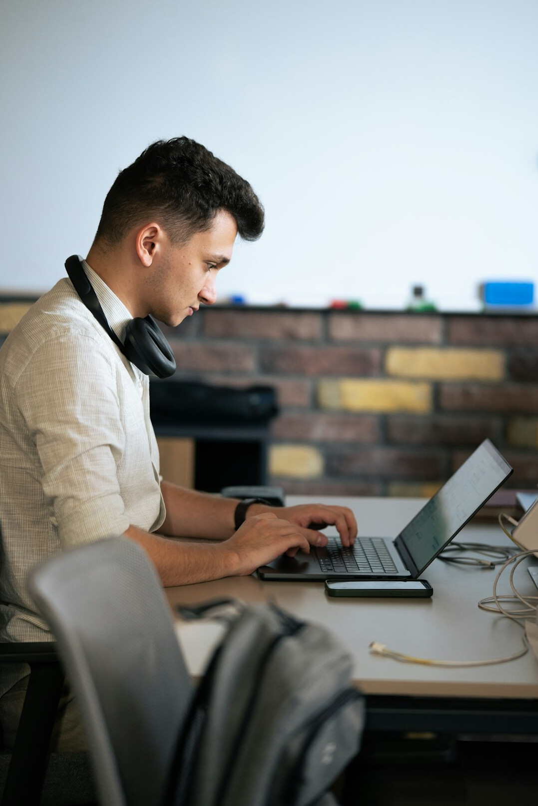 student learning programming