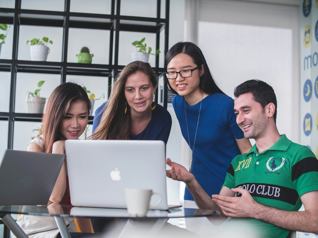 young programmers collaborating