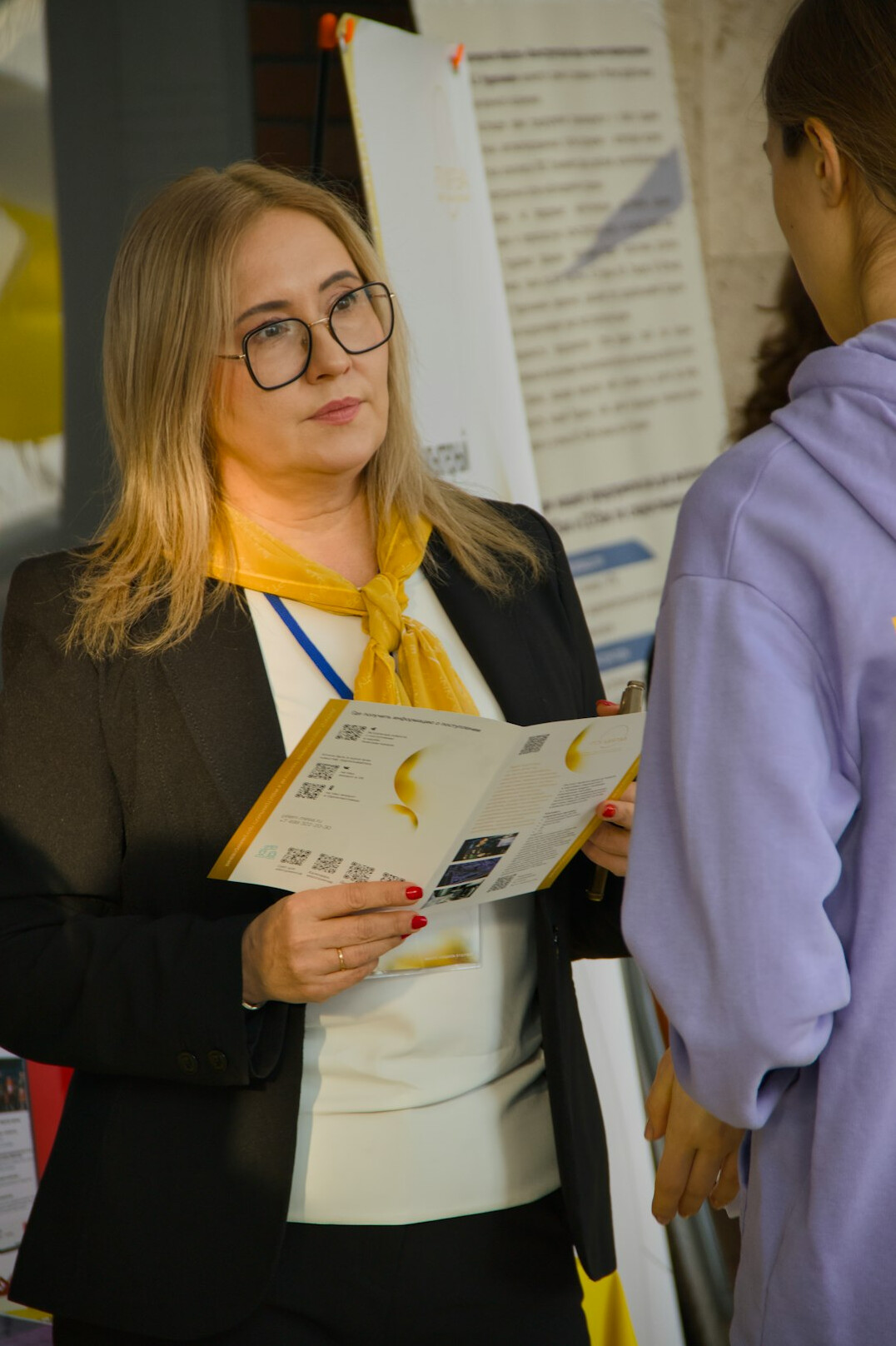 students presenting project