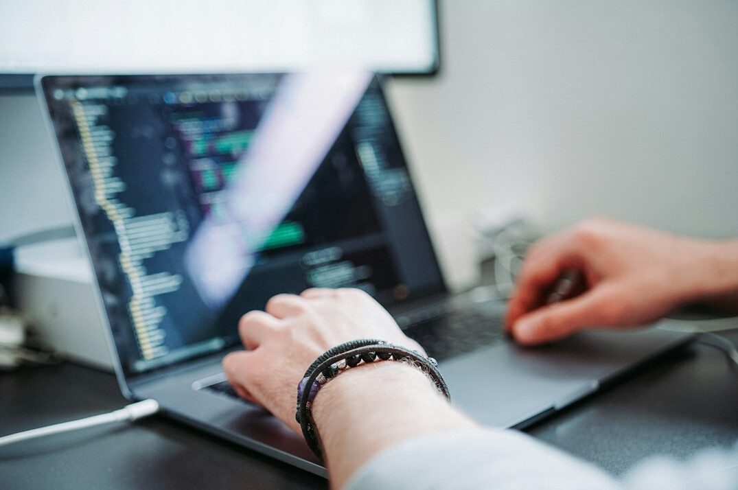 person studying code